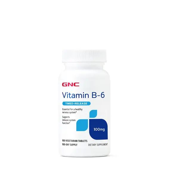 GNC Vitaminë B-6 100 mg – 100 Kapsula