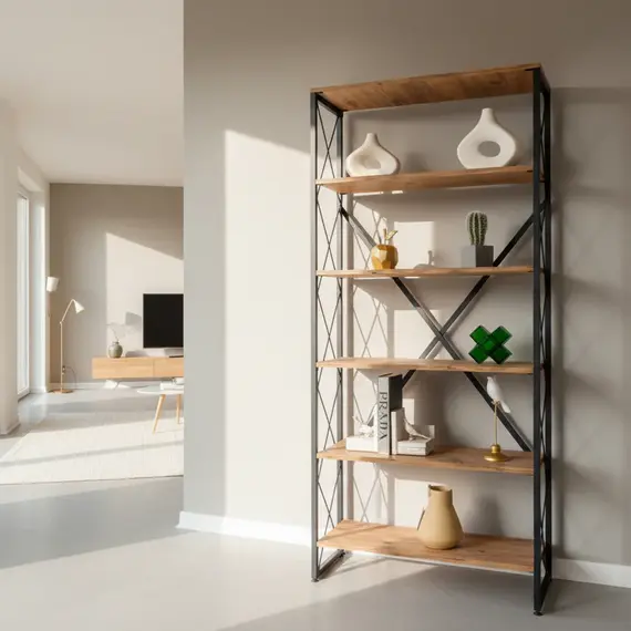 Librari Stil 80cm, 2 imazh