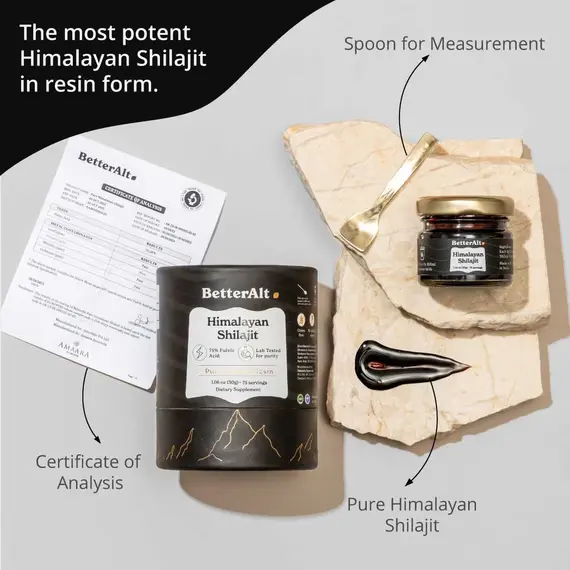 Himalayan Shilajit Resin 1.06 oz 75% Acid Fulvik 75 Doza, 2 imazh
