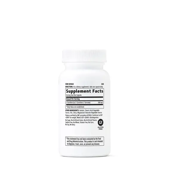 GNC L-Carnitine 500 mg 60 Kapsula, 2 imazh