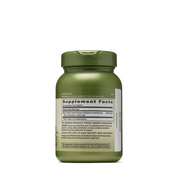 GNC Herbal Plus Milk Thistle 1300 mg 60 Tableta, 2 imazh