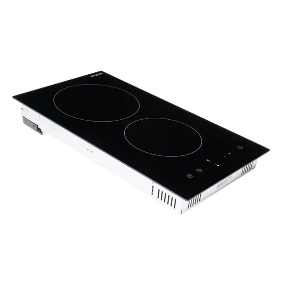 Set Furre 62L Vivax + Pianure Qeramike 2 Zona Vivax + Frigorifer 204L Vivax + Tharese Flokesh 1600W Vivax, 10 imazh