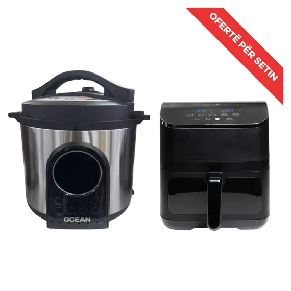 Set Multicooker Ocean 0MCKAL1060TCN 6L 1000W + Air Fryer Vivax DFA-617DB 6L 1875W