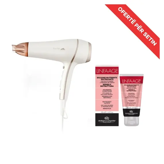 Tharese Flokesh ETA FENITÉ 2400W + Bottega di LungaVita Linfa Age Nourishing Conditioner