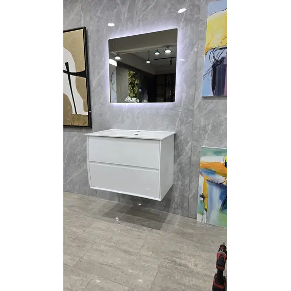 Mobilje Banjo PVC 80cm Kodi 4009 + Lavaman 80cm 4003 + Pasqyre LED 80x70cm 3609B