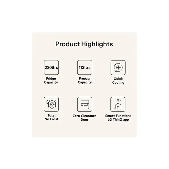 Frigorifer LG GBBSJ10EPY 333L Total No Frost Smart Inverter ThinQ, 9 imazh