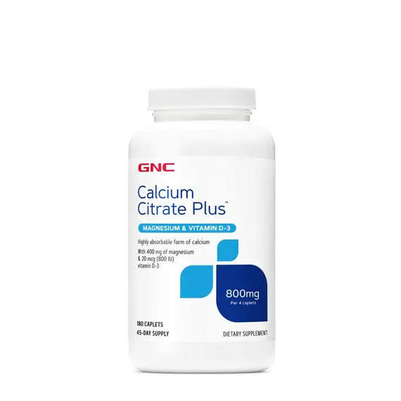Calcium Citrate Plus 800 mg suplement kalciumi me magnez dhe vitaminë D3 180 kapsula
