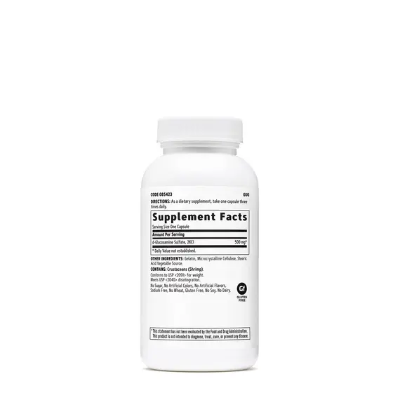 GNC Glucosamine Sulfate 500 mg 90 kapsula për shëndetin e kyçeve dhe kartilagjinës, 2 imazh