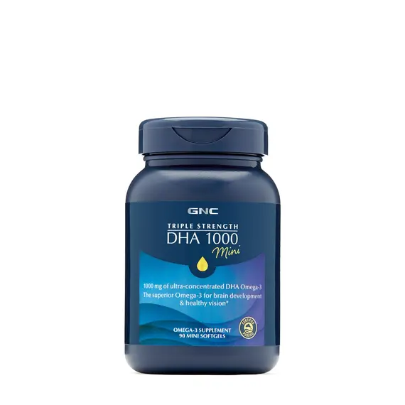 DHA 1000 Mini 1000 mg Omega-3 60 kapsula suplement për tru, sy dhe zemër