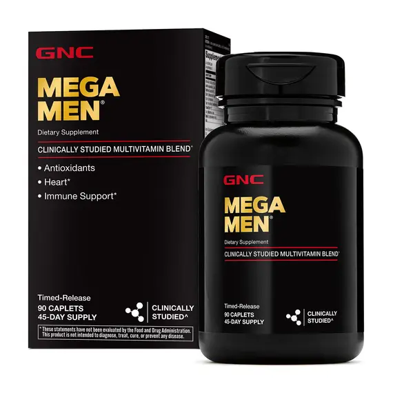 GNC Mega Men Multivitamin për energji, imunitet dhe shëndetin e meshkujve