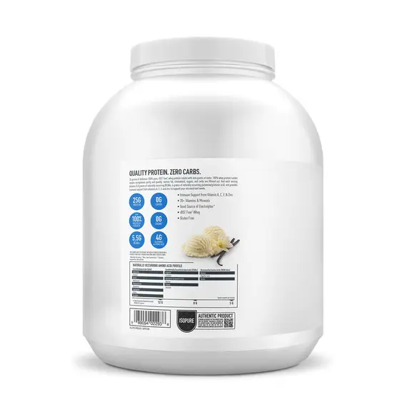 Isopure Zero Carb Creamy Vanilla whey isolate protein pa karbohidrate, 2 imazh