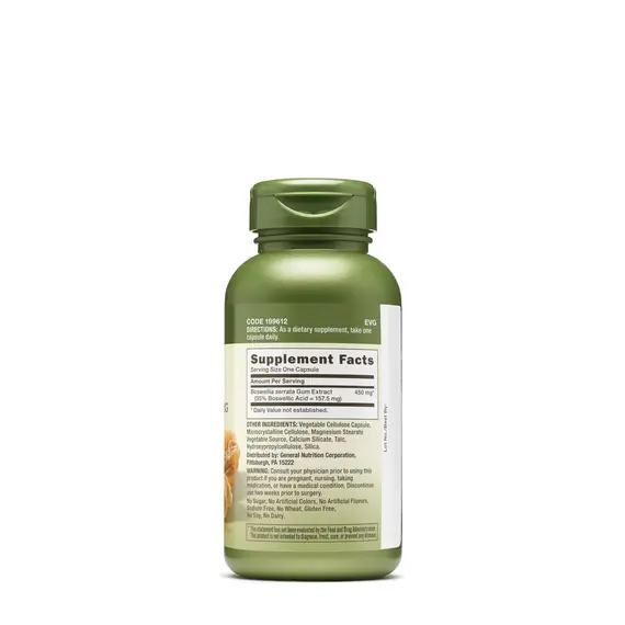 GNC Herbal Plus Boswellia 450mg 100 kapsula suplement për shëndetin e nyjeve, 2 imazh