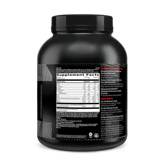 GNC AMP Wheybolic Vanilla protein whey për rritje dhe rikuperim muskulor, 2 imazh