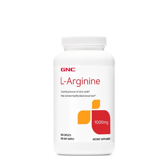 L-Arginine 1000 mg për qarkullim të gjakut dhe oksid nitrik 90 kapsula