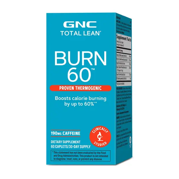 Total Lean Burn 60 thermogenic fat burner për metabolizëm dhe energji