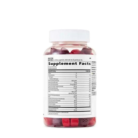 Women’s Multivitamin Gummy Mixed Berry për energji dhe shëndet të përgjithshëm, 2 imazh