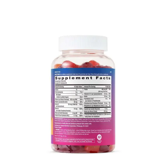 Teen Multivitamin Natural Fruit Flavors gummies për energji dhe imunitet, 2 imazh