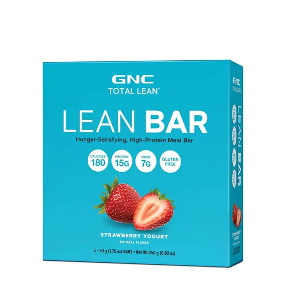 Layered Lean Bar Strawberry protein bar 16g proteinë snack fitnesi, 3 imazh