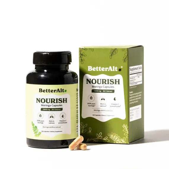 Nourish Moringa Capsules 18000 mg ekstrakt moringa për energji dhe imunitet, 3 imazh