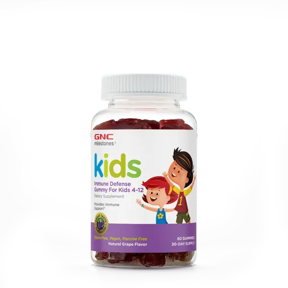 GNC Milestones Kids Immune Defense Gummy rrush vitaminë C D zink për imunitetin e fëmijëve