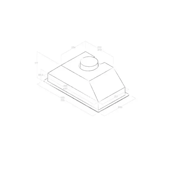 Aspirator Inkaso Elica ERA C BL/A/52 368 m³/h Black, 3 imazh