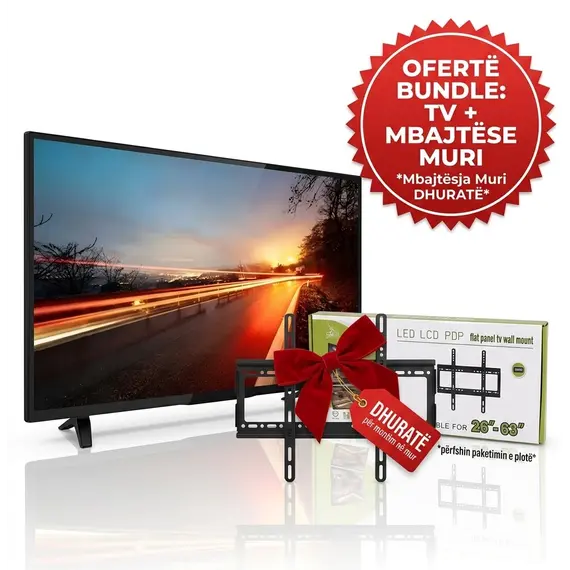TV 50" Hoobart 50MCU620ANDT Led 4K Ultra HD Smart TV + Mbajtese Dhurate
