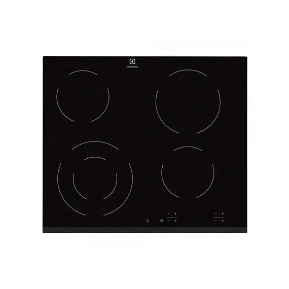 Set Furrë Inkaso Electrolux LOF4P06BK 65L Pirolitik 60cm + Pianurë Electrolux EHF6241FOK 4 Vatra 3kW 60cm Qeramike, 3 imazh