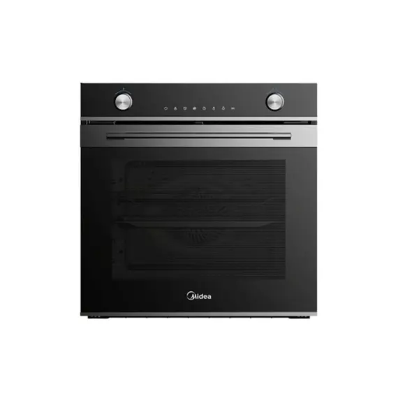 Set Furrë Inkaso Midea MO 713 TDE BK 72L A+ 60cm + Pianurë Midea MCH722F220K0 4 Vatra 60cm + Mikrovalë Midea MBMTG820H-BK 800W, 2 imazh