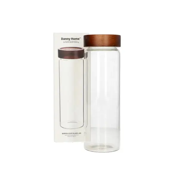 Kavanoz Konservimi 780 ml 8x8x25 cm Qelq me Kapak Druri