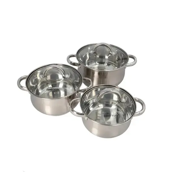 Set Tenxheresh 3 Copë Diametër 16 cm 18 cm 20 cm Stainless Steel