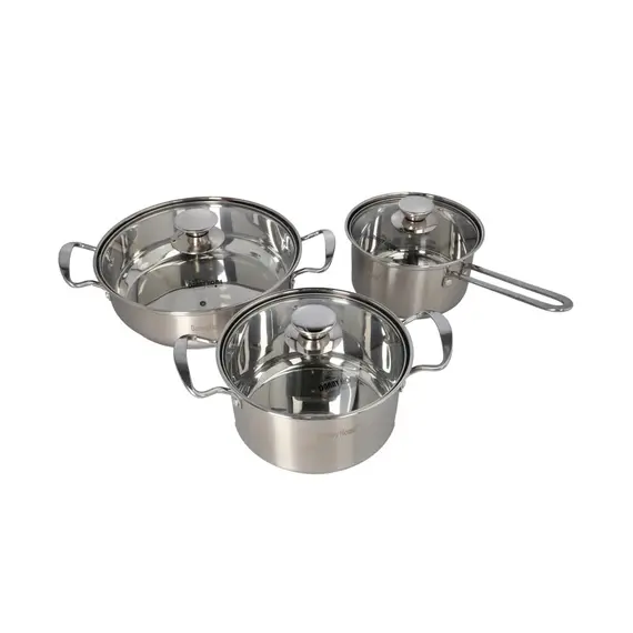 Set Tenxheresh 3 Copë Diametër 16 cm 18 cm 24 cm Stainless Steel