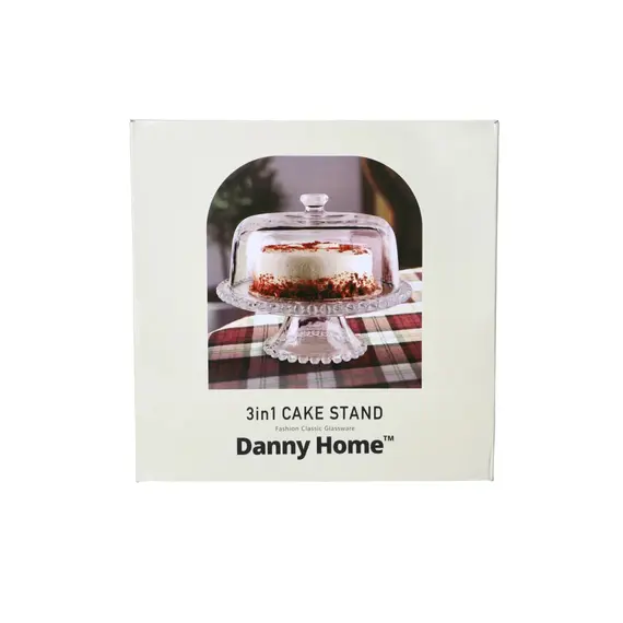 Stendë Qelqi për Tortë me Kapak 31.4 cm, 2 imazh