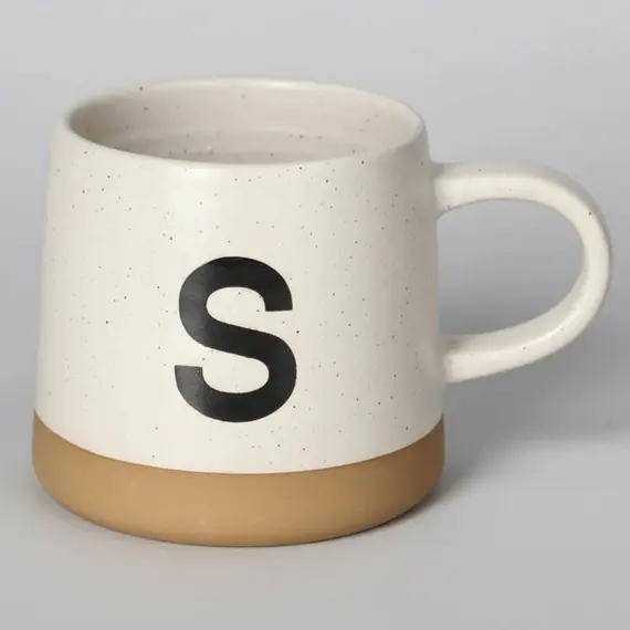 Filxhan Porcelani i Pikturuar me Dorë Shkronja S 420 ml