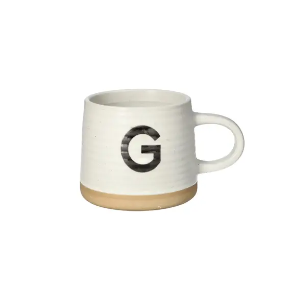 Filxhan Porcelani i Pikturuar me Dorë Shkronja G 420 ml