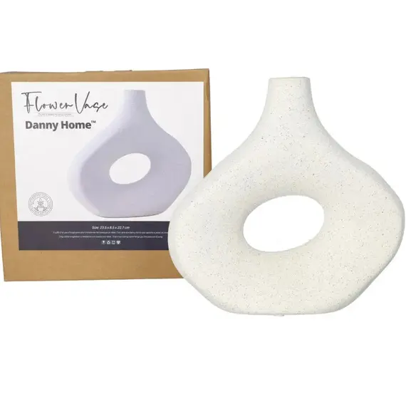 Vazo Dekorative 23.5x8.5x22.7 cm Tullë