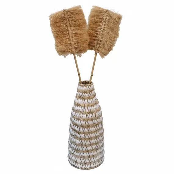 Vazo Lulesh me Fibër Letre dhe Hekur