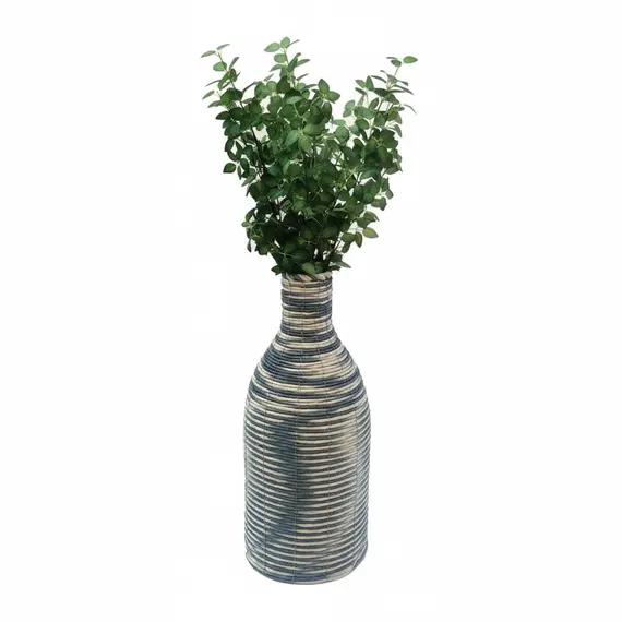 Vazo Lulesh me Fibër Letre dhe Hekur