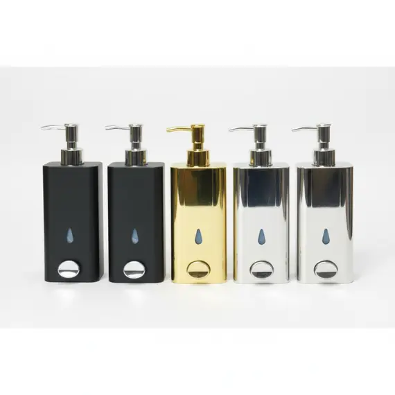 Dispenser Sapuni Inox për Ngjitje në Mur 400 ml i Kromuar