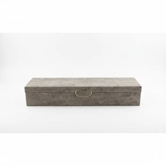 Set 2 Kuti PU Gri-Kafe