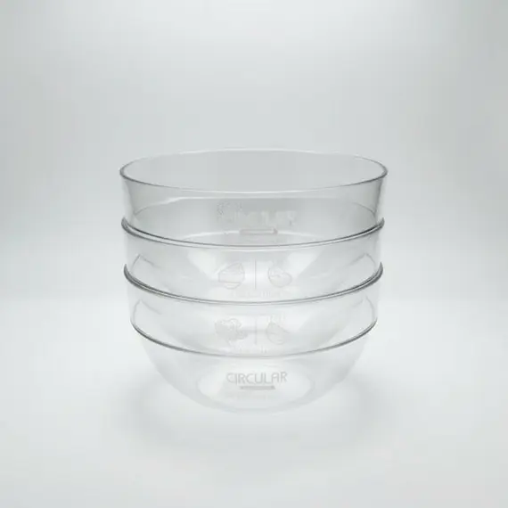 Tas i Vogël Sallate i Rrumbullakët Plastike