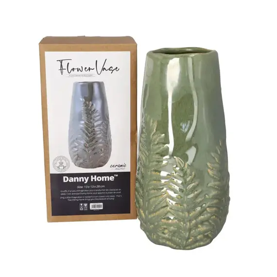 Vazo Dekorative Modern 13x13x26 cm