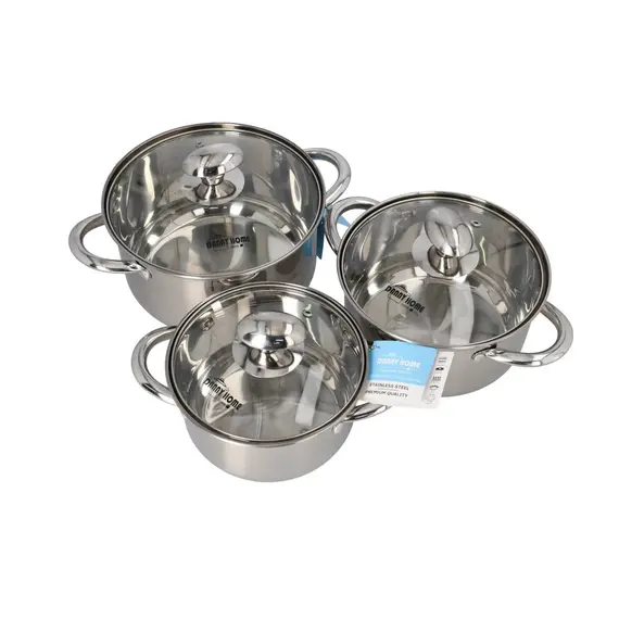 Set Tenxheresh 3 Copë Diametër 16 cm 18 cm 20 cm Stainless Steel