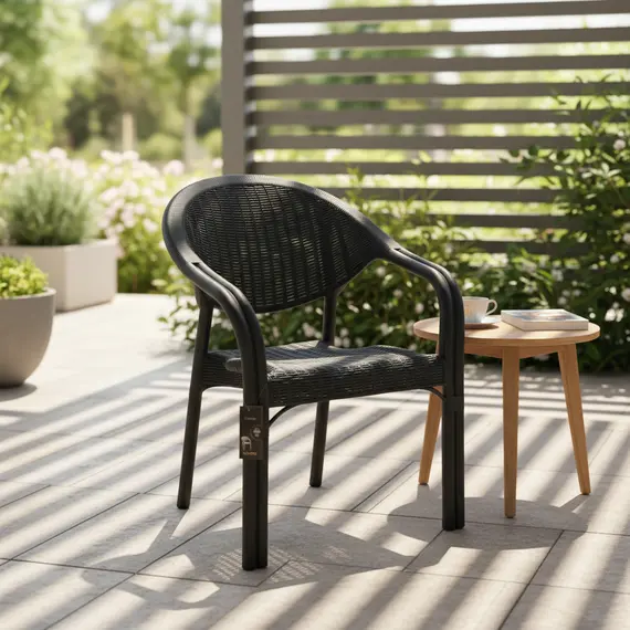 Karrige Outdoor Bambo,Plastike, E zeze, 58x60.9x89cm, 2 imazh