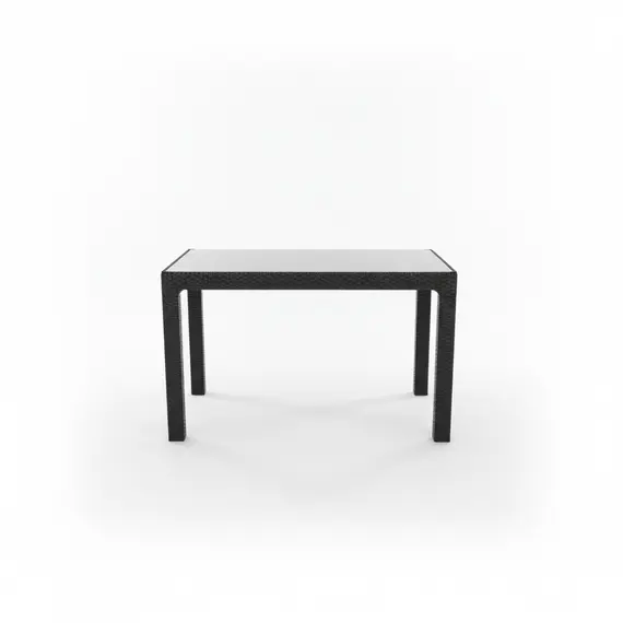 Tavoline Outdoor Ria me xham, Ratan Plastike,Antracit,70x120cm