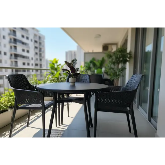 Tavoline Outdoor Ama plastike 80x80cm, 2 imazh