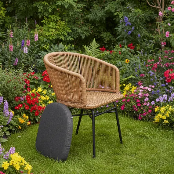 Karrige Kent K/400 me thurje natyrale dhe strukturë metalike, 2 imazh