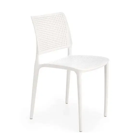 Karrige outdoor Lodi white ergonomike për ambiente të brendshme dhe të jashtme