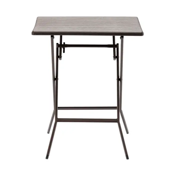 Tavolinë Woody palosëse me efekt druri për ambiente të jashtme dhe të brendshme