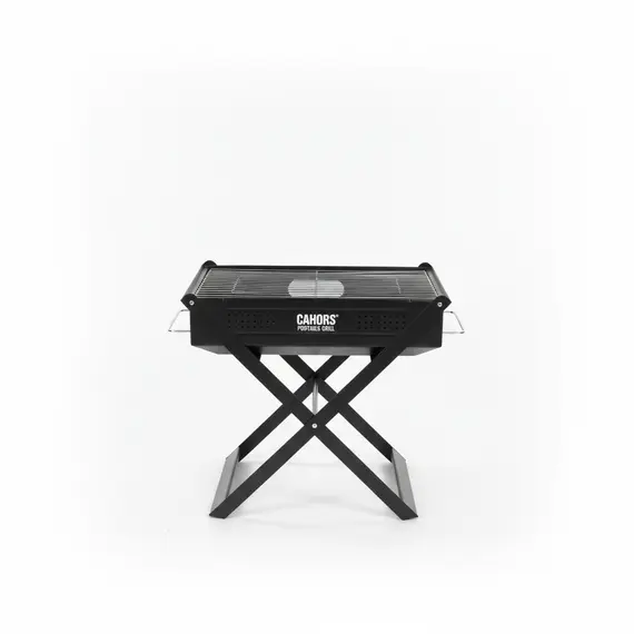 Zgarë barbekju e vogël portative me qymyr dhe dizajn palosës