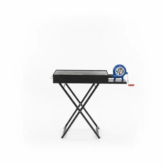 Zgarë barbekju me ventilator 30x60 cm me dizajn palosës